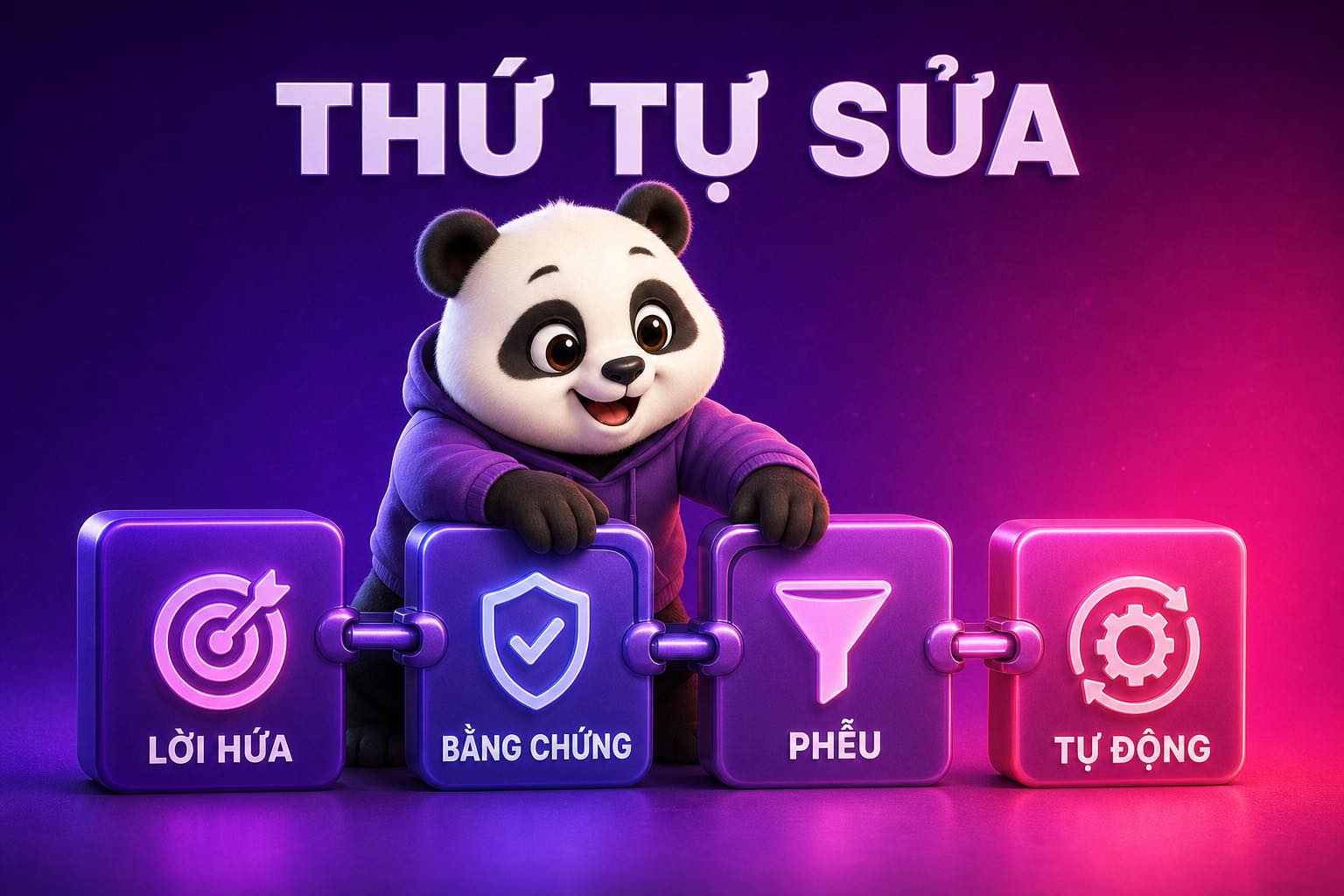 Gấu KHA nối lời hứa bằng chứng phễu và tự động
