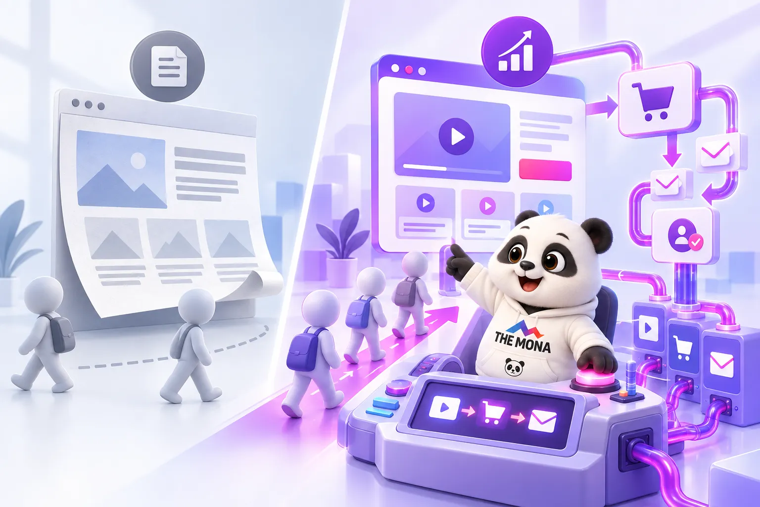 Website giới thiệu chỉ để đọc, website bán khóa học tự mời học thử, thu tiền và chăm khách