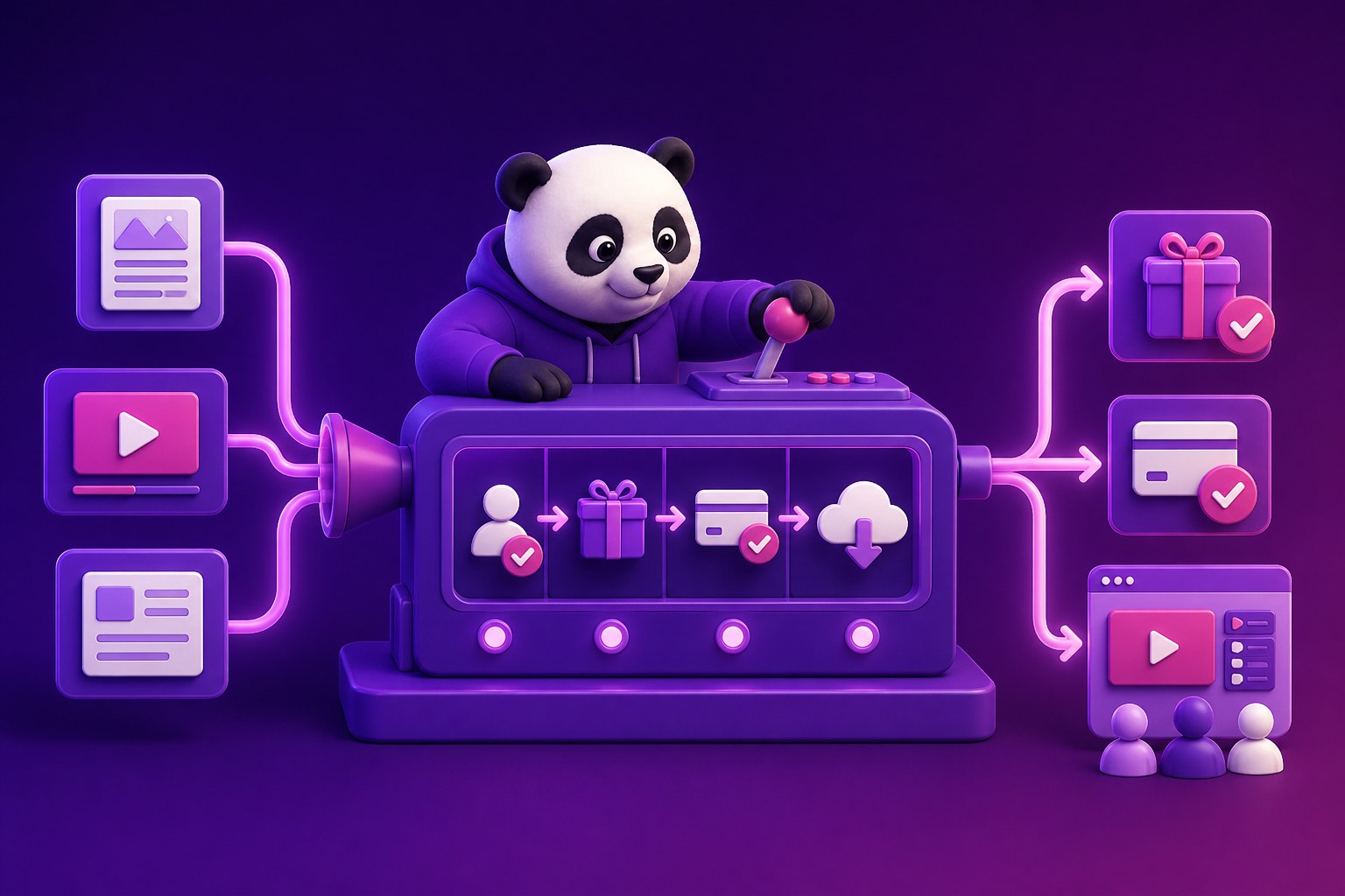 Website vận hành content phễu thanh toán và giao sản phẩm tự động