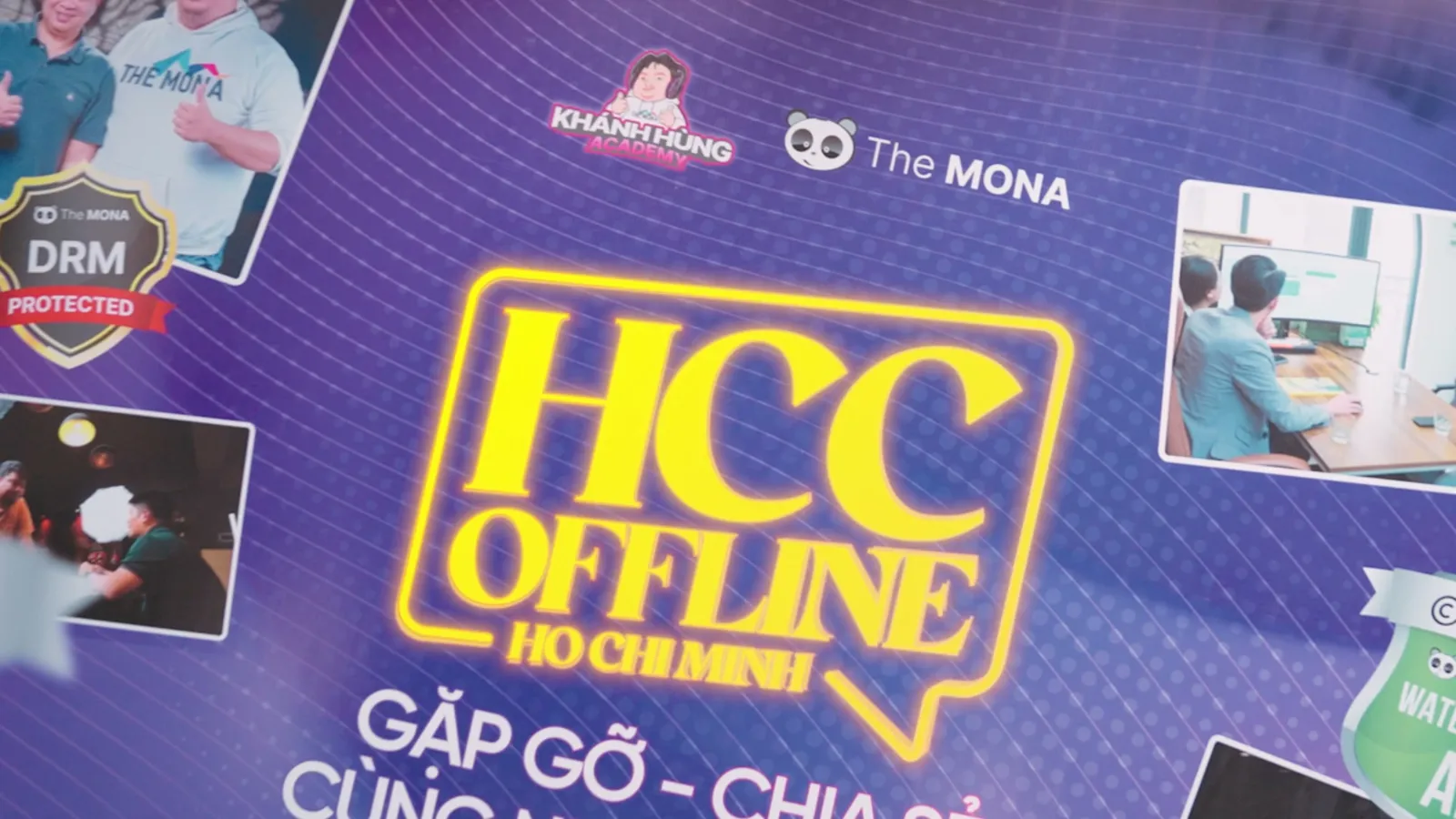 Backdrop sự kiện HCC offline tại Hồ Chí Minh