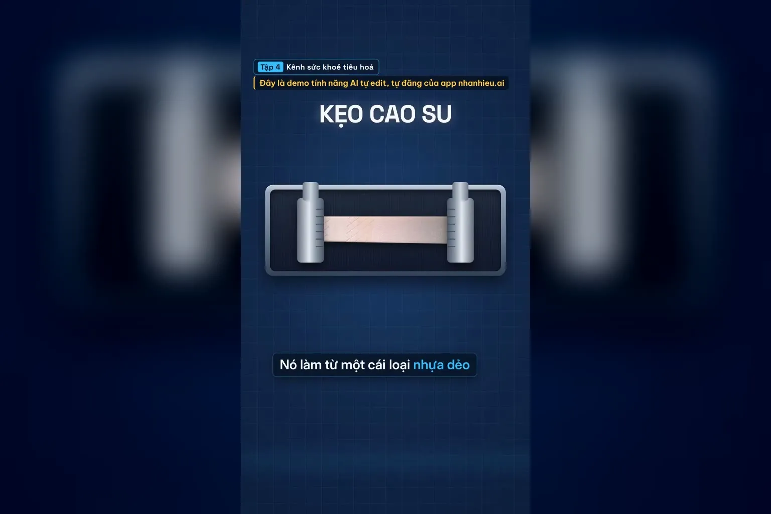 Kẹo cao su làm từ một loại nhựa dẻo