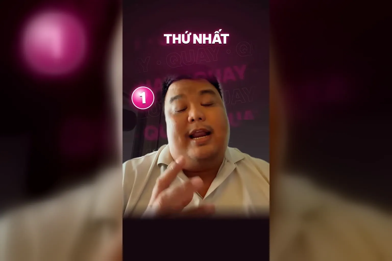 Việc thứ nhất để nói trước camera không cần kịch bản: quay nhiều