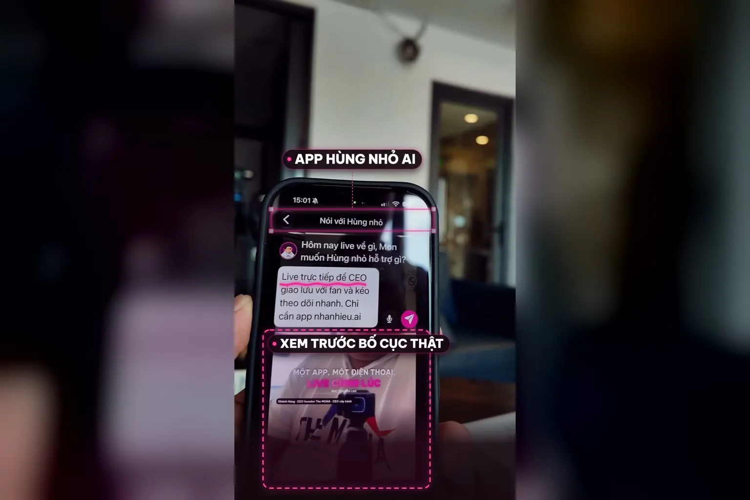 Xem trước bố cục thật trước khi lên sóng live đa nền tảng