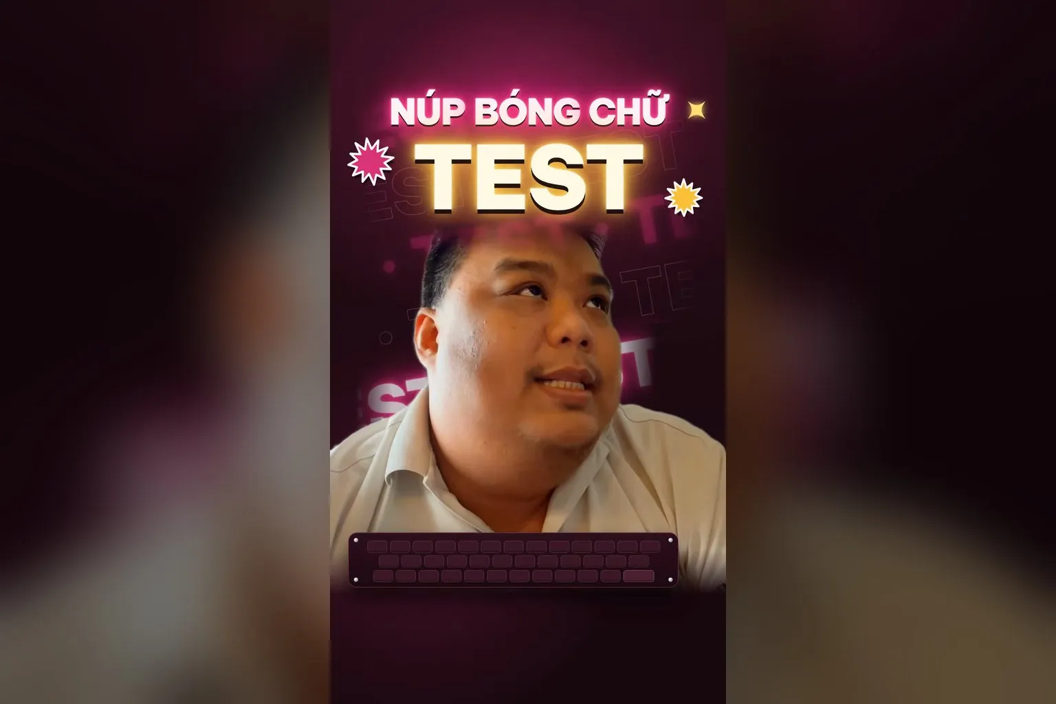 Núp bóng chữ test mãi không ra thành phẩm