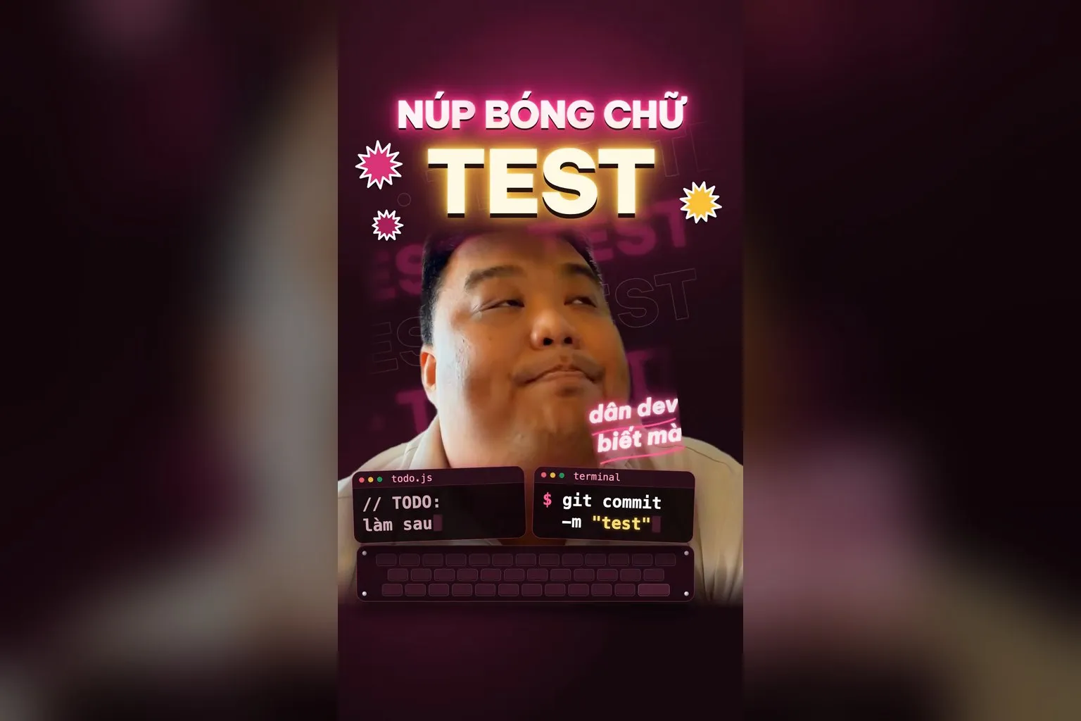 Dân dev commit chữ test hoài mà sản phẩm chưa chạy thật