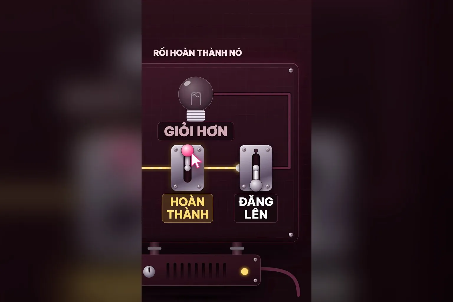 Bước 2 là hoàn thành video tới thành phẩm