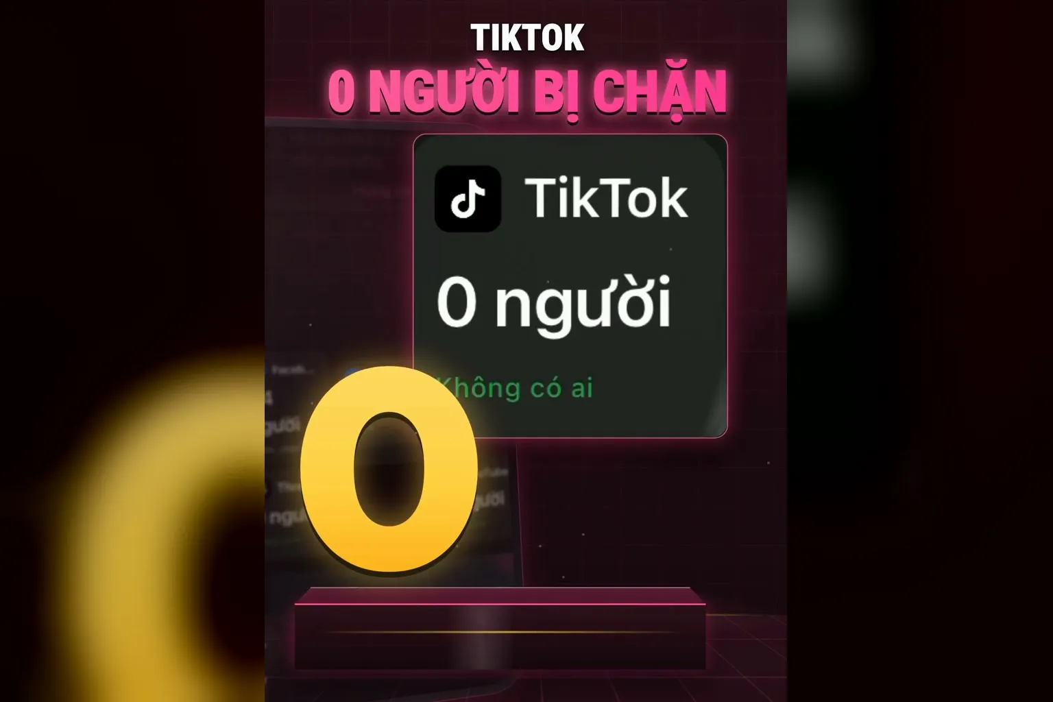 TikTok 0 người bị chặn trên màn Toxic Bouncer