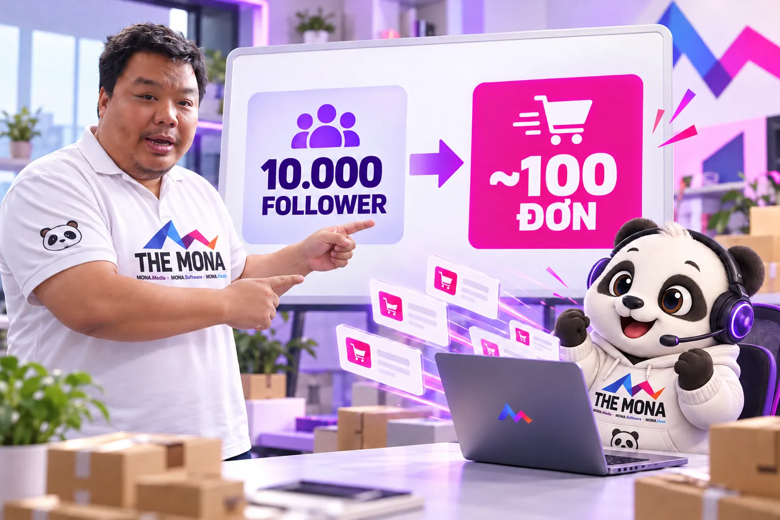 10.000 follower đúng tệp tạo ra khoảng 100 đơn khóa học