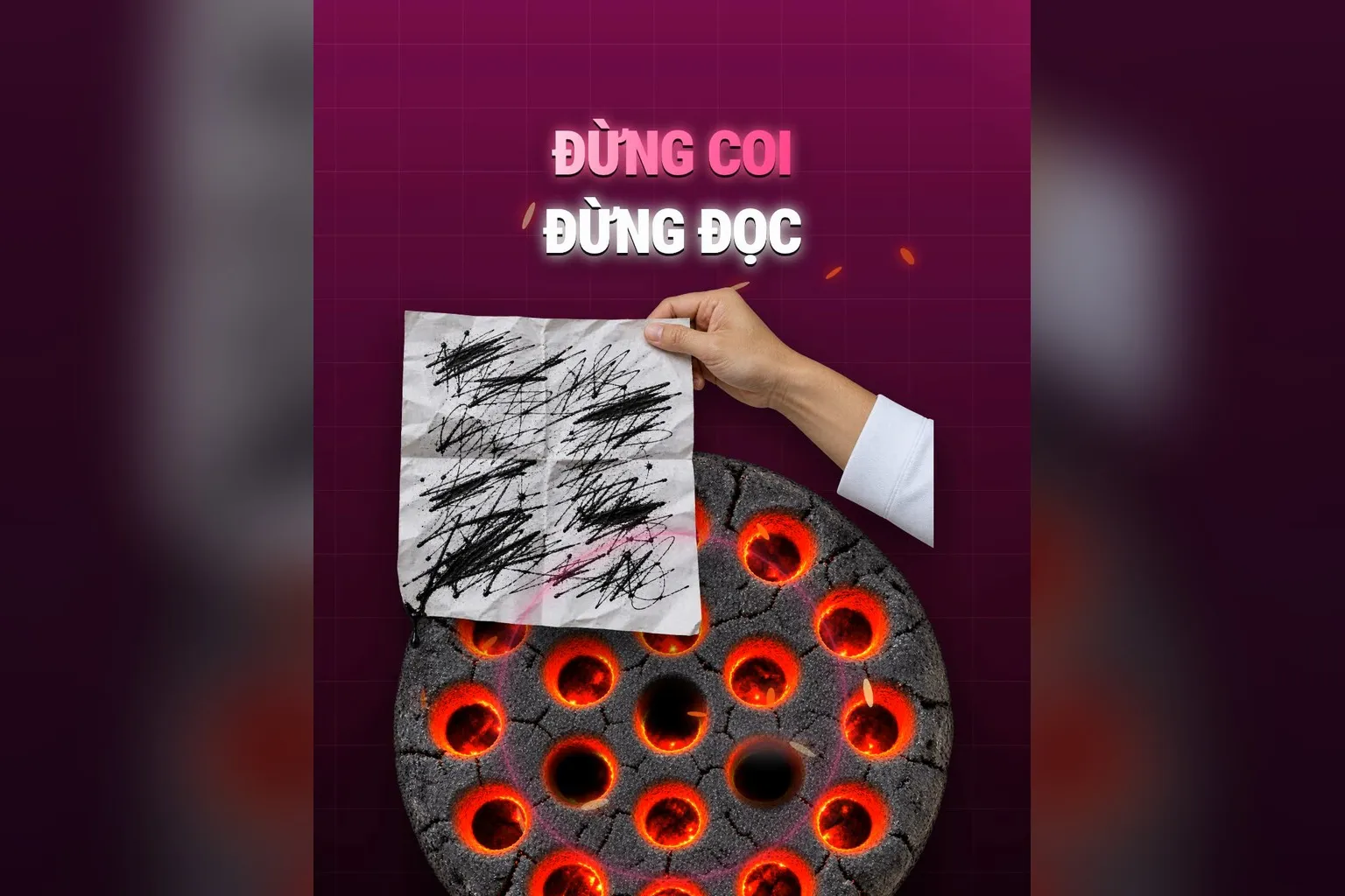 Đọc comment chửi làm tắt năng lượng như mực nhỏ vào than