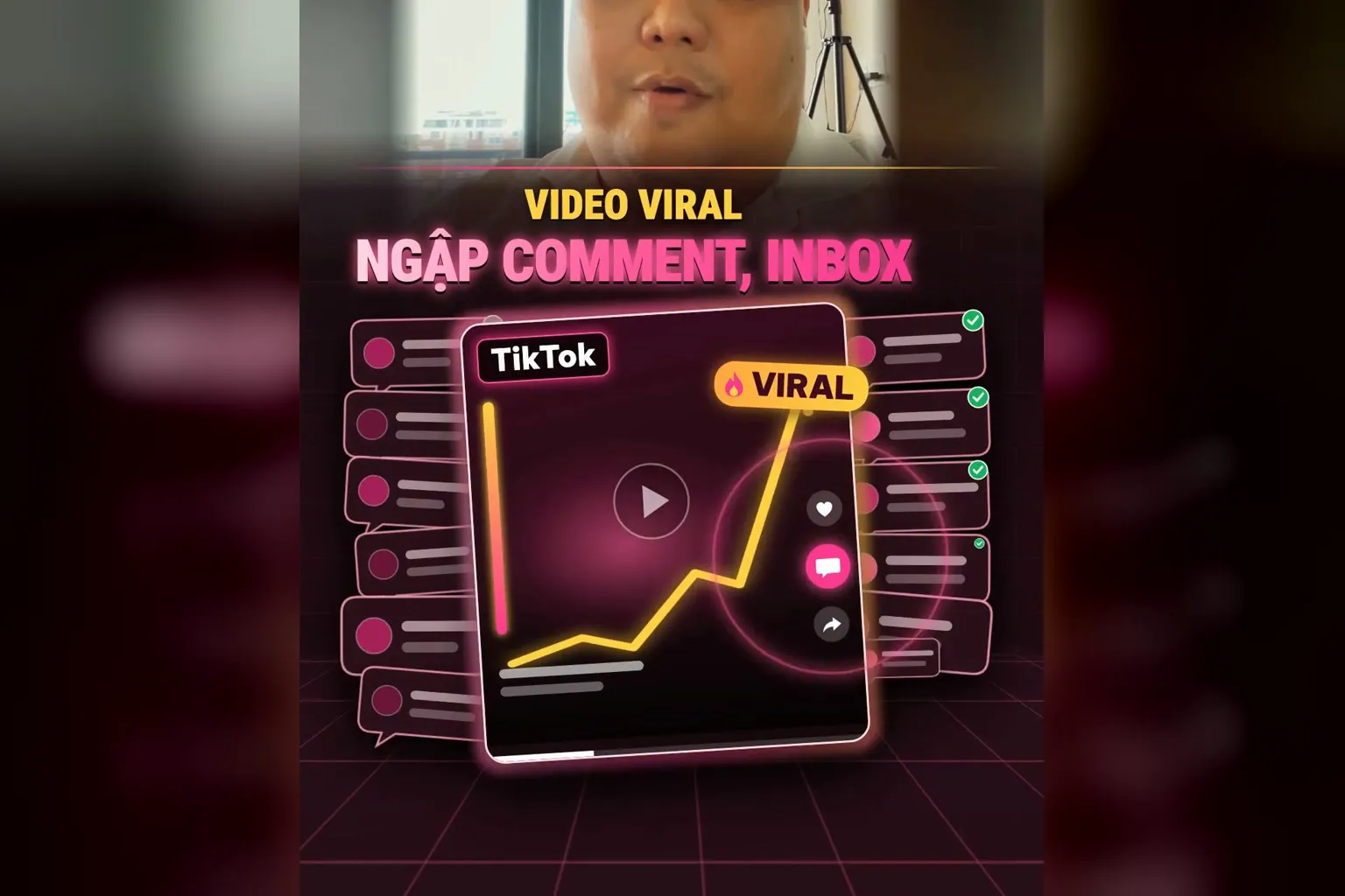 Video viral trên TikTok ngập comment và inbox