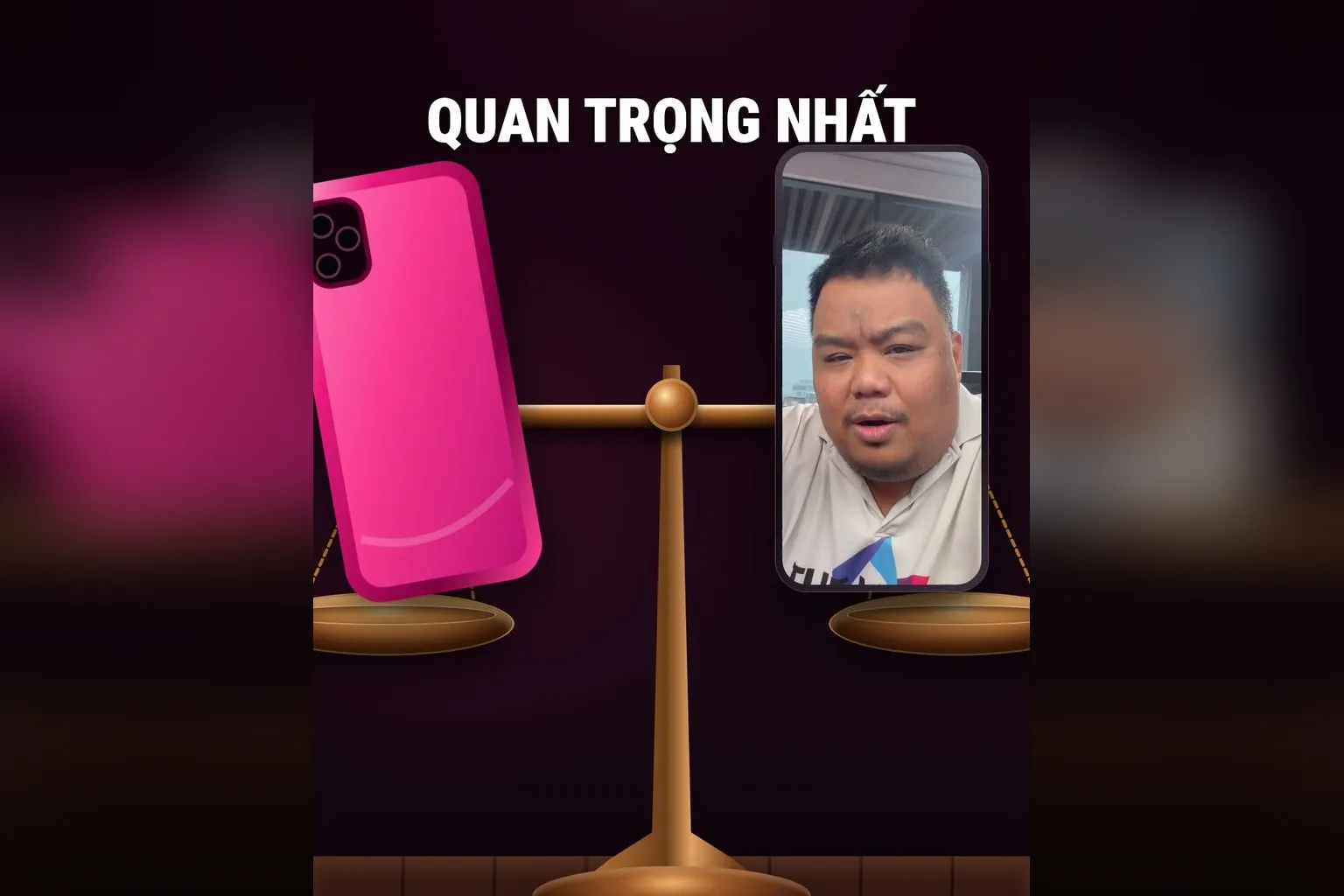 Cán cân so sánh giữa lớp vỏ màu sắc bên ngoài và nội tại cách nói chuyện của chuyên gia