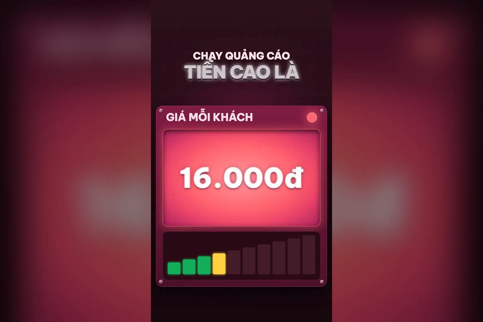 Chi phí quảng cáo cao là feedback