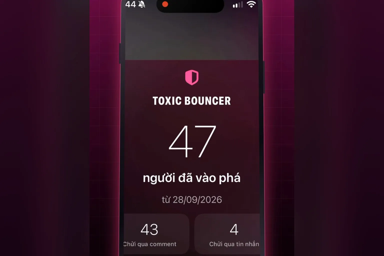 Màn Toxic Bouncer chỉ còn con số, nội dung câu chửi đã xoá