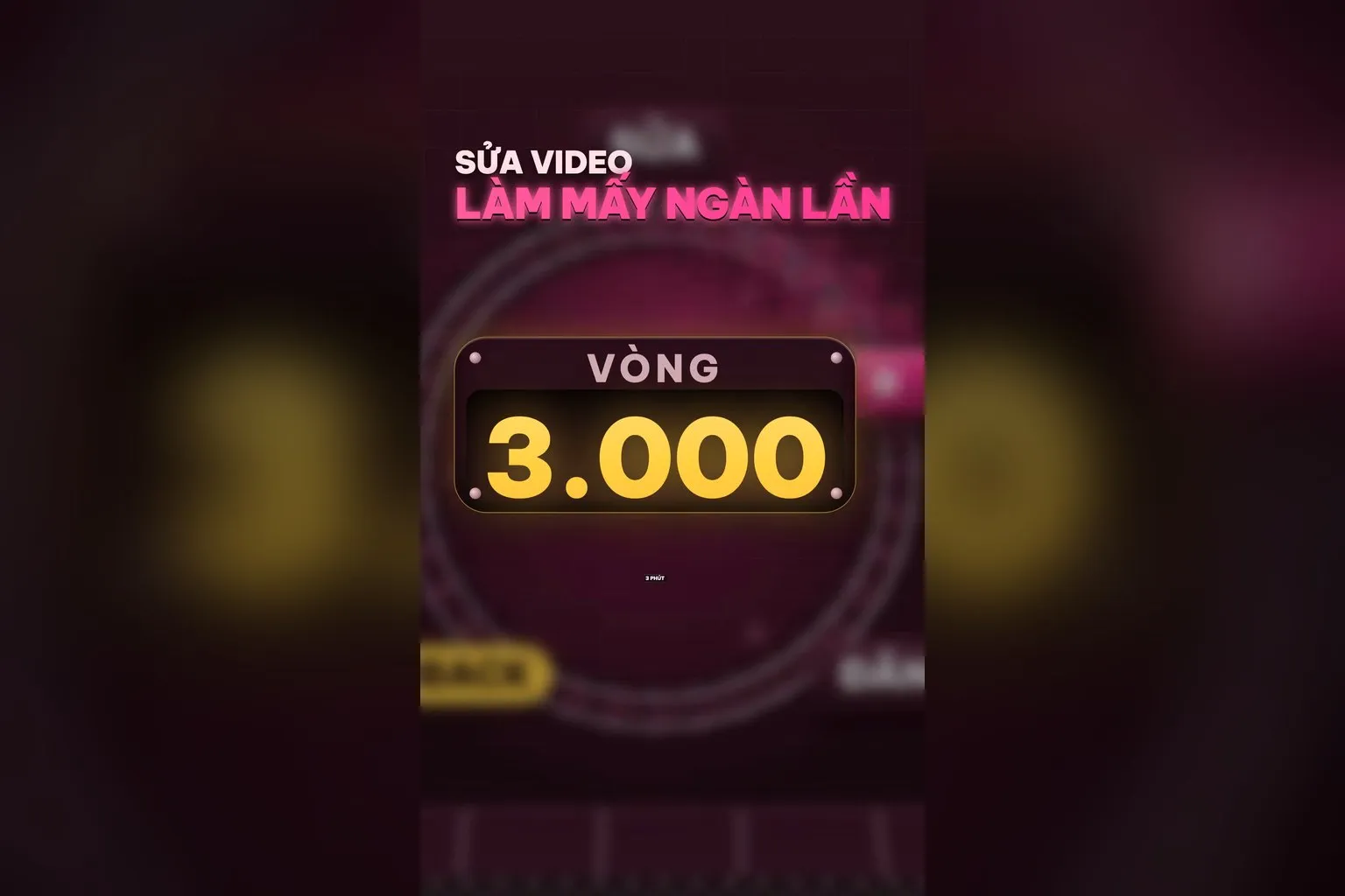 Sửa video làm mấy ngàn lần là quen