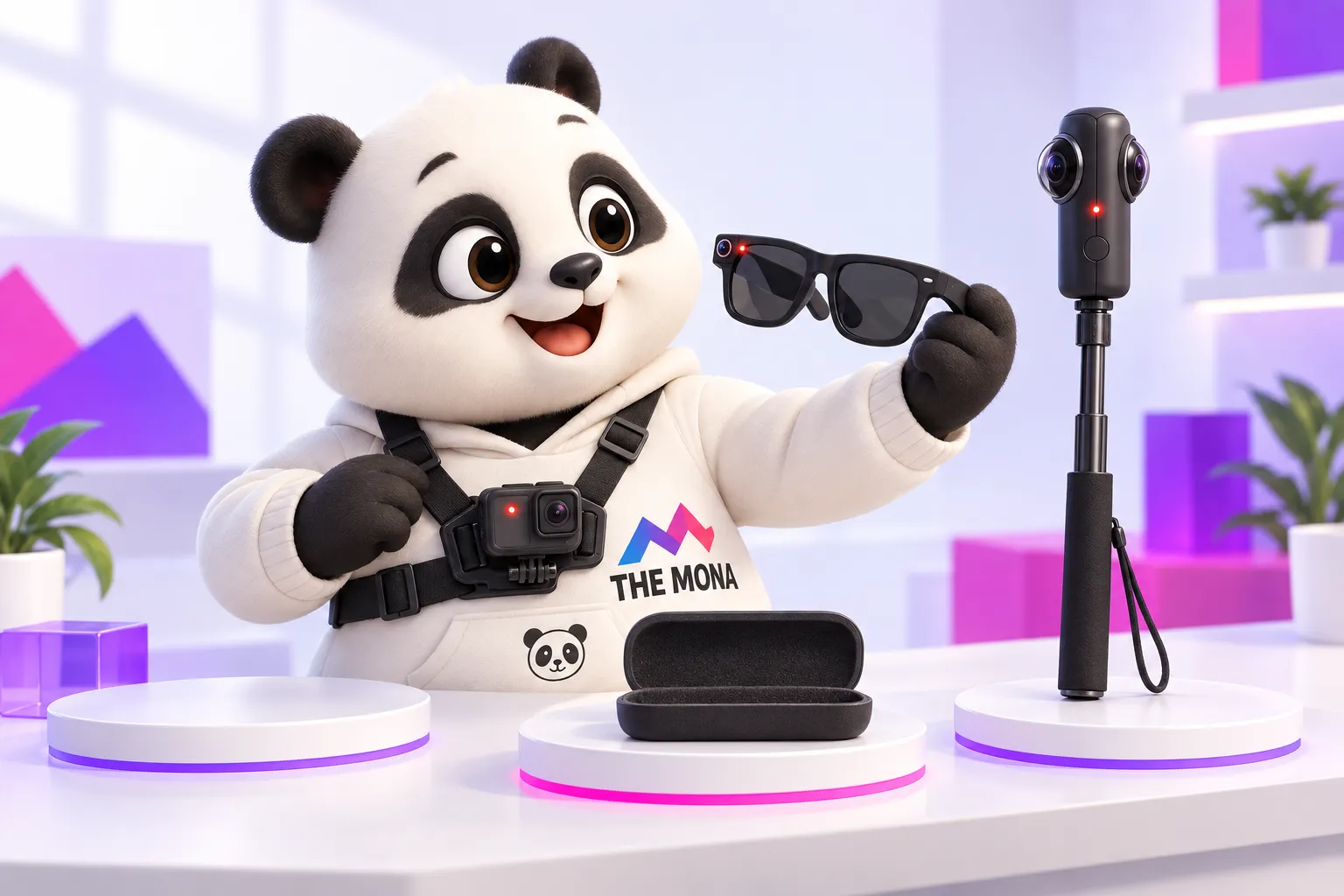 3 kiểu cam phụ quay B-roll: camera đeo ngực, mắt kính camera và camera 360