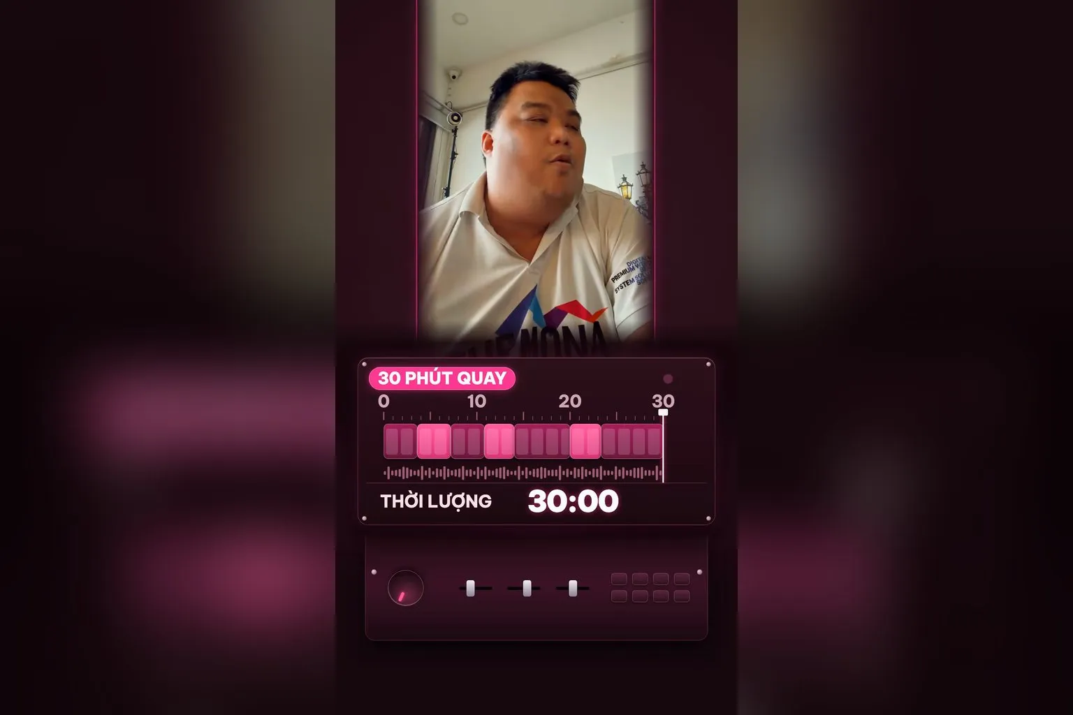 Quay 30 phút mới ra 10 phút video thành phẩm