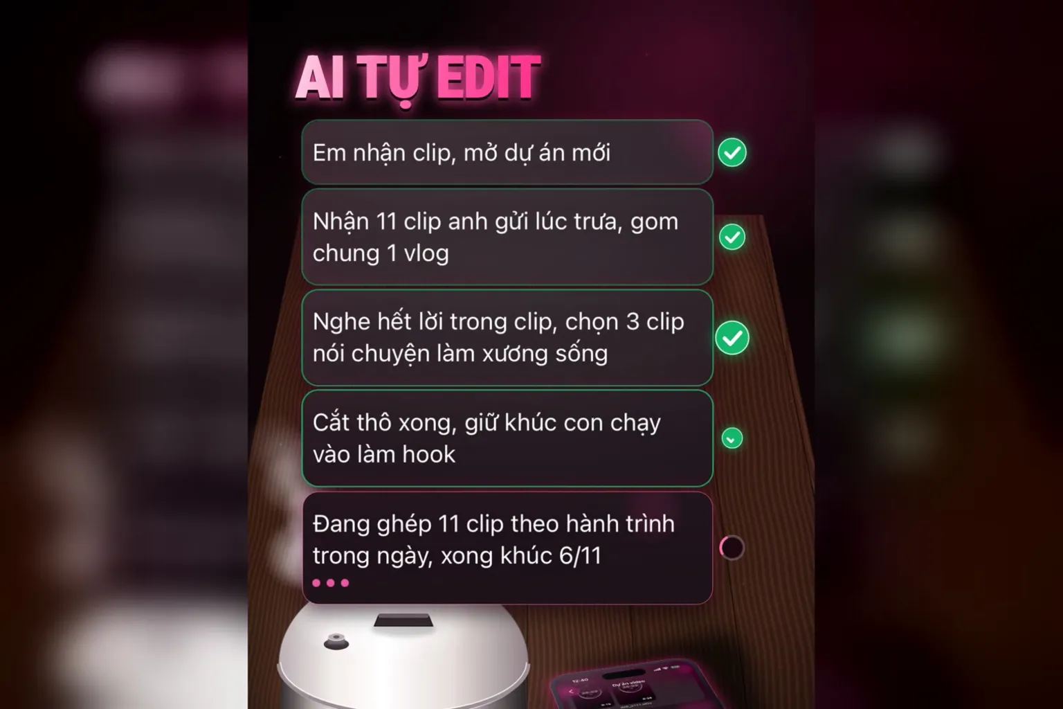 AI tự edit và đăng mọi kênh: nồi cơm điện tự nấu, danh sách việc Hùng nhỏ AI đang làm