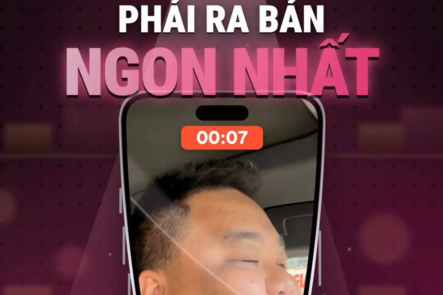 Đưa cho editor vẫn áp lực: ê tô siết điện thoại đang quay Hùng, chữ PHẢI RA BẢN NGON NHẤT
