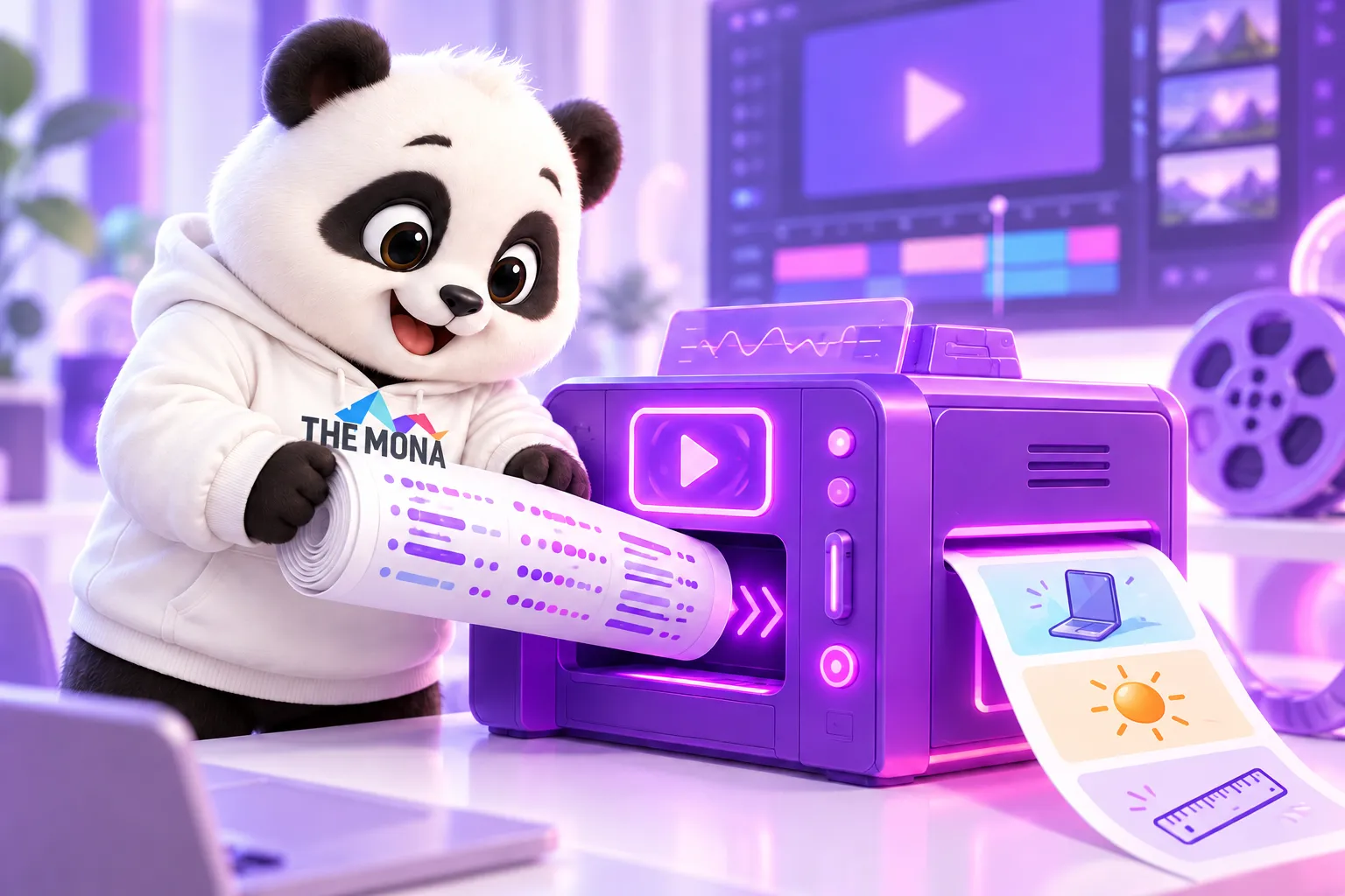 AI edit video chuyên ngành: gấu nhét kịch bản kín số vào máy dựng, đầu ra là dải hình giải thích
