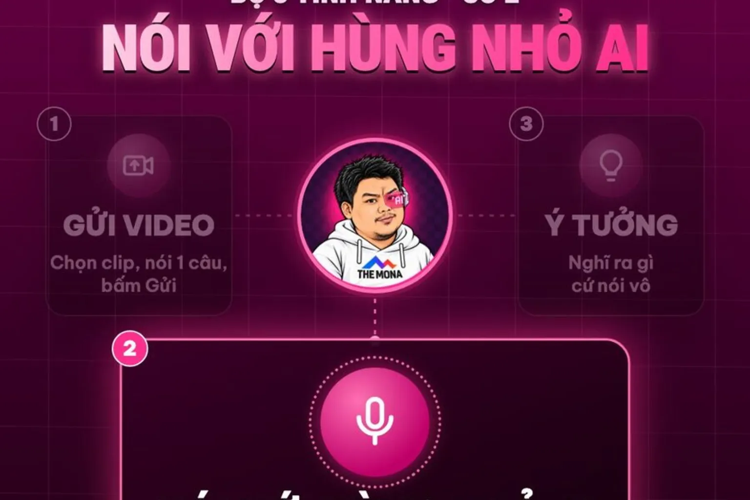 Khung hình thật: tính năng số 2 Nói với Hùng nhỏ AI, nói là máy trạm làm