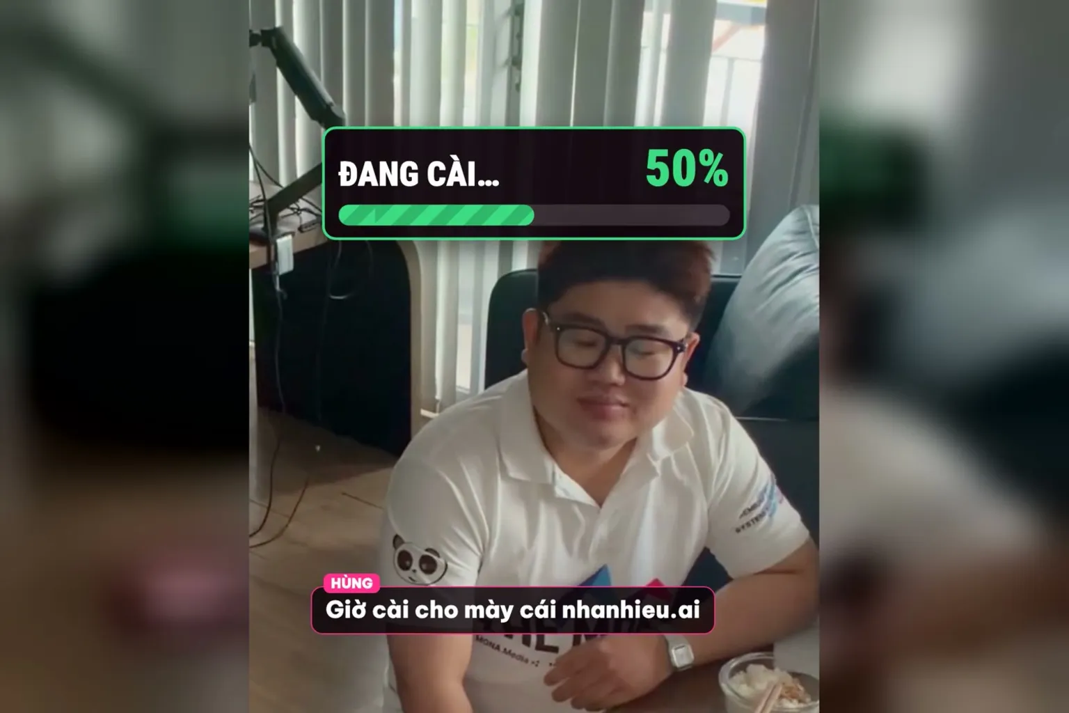 Mỗi ngày vài phút với nhanhieu.ai: thanh ĐANG CÀI khi Hùng nói giờ cài cho mày cái nhanhieu.ai