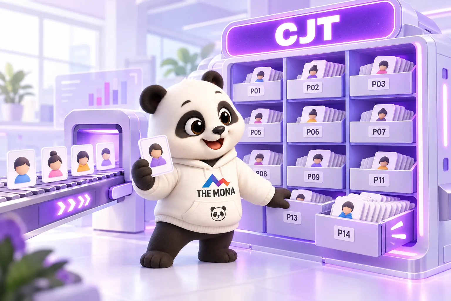 Hành trình khách hàng CJT là gì: máy xếp từng hồ sơ học viên vào ngăn nỗi lo P01 tới P14