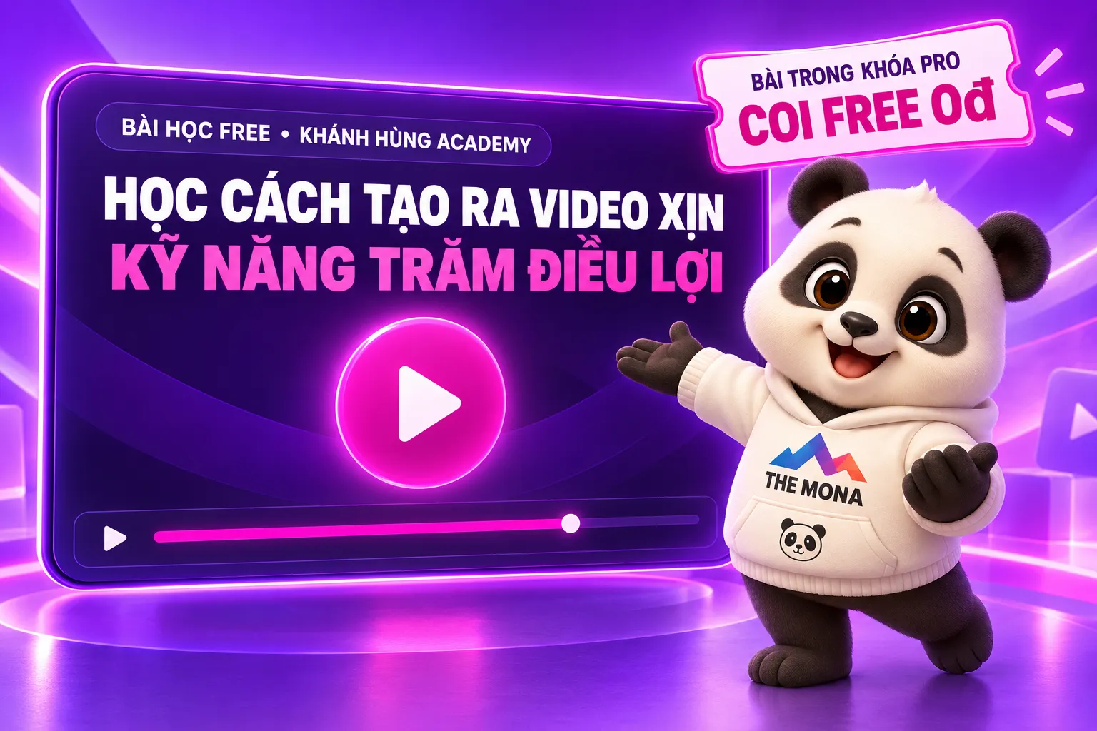 Video FREE học cách tạo ra video xịn, kỹ năng trăm điều lợi