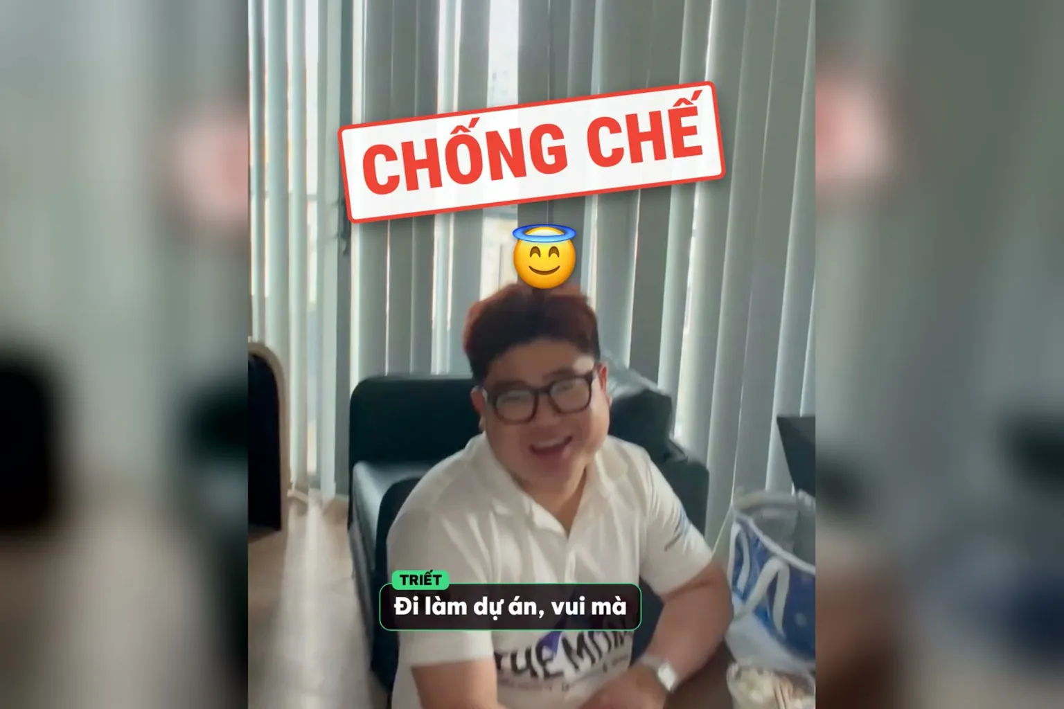 Triết cười nói đi làm dự án vui mà, hào quang CHỐNG CHẾ trên đầu