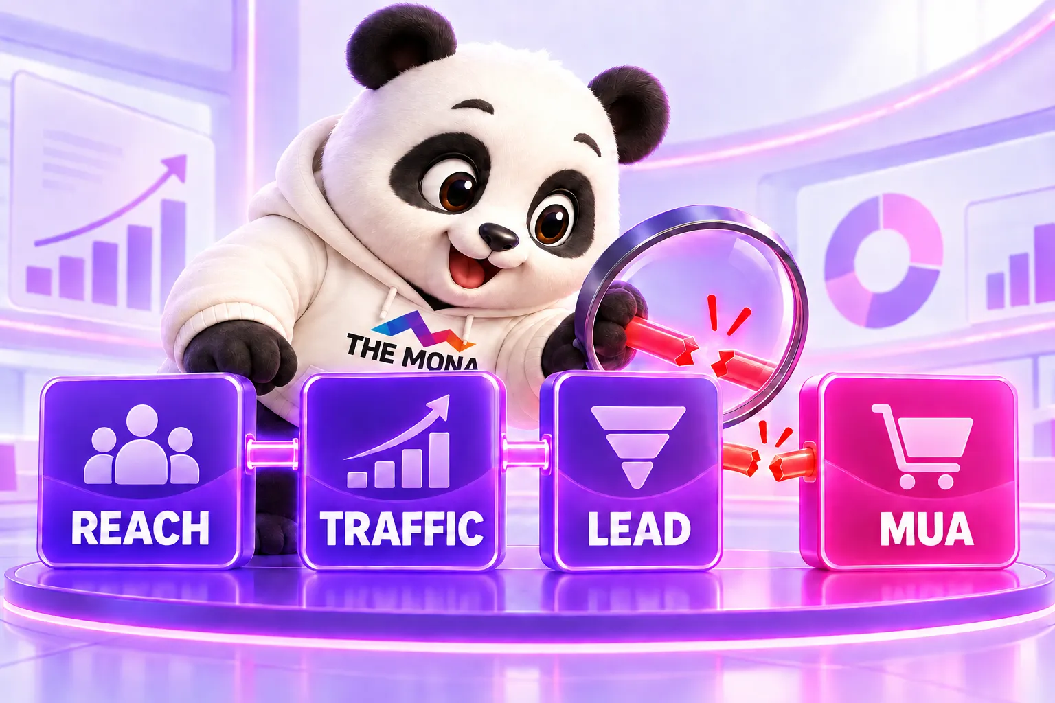 Đo marketing funnel bằng reach, traffic, lead và tỷ lệ mua