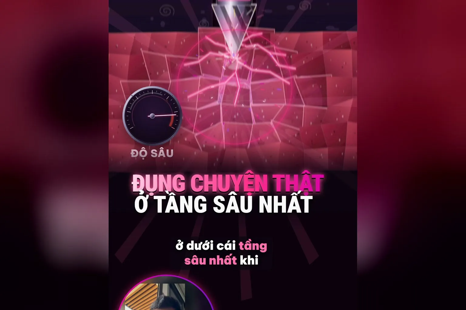 Chọn chuyện nghề đụng ở tầng sâu nhất: mũi khoan có đồng hồ đo độ sâu khoan xuống lớp đá