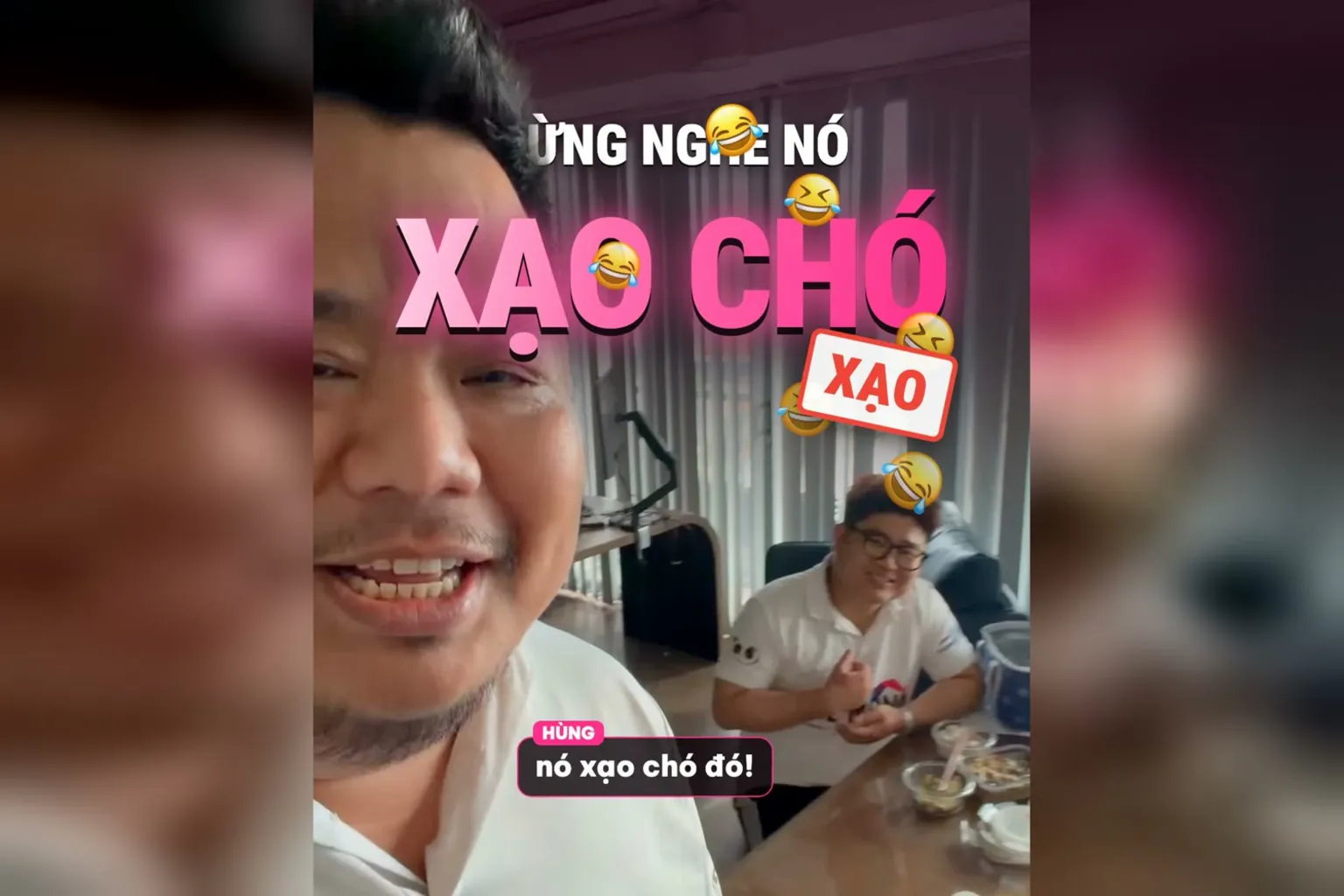 Hùng cười: anh em đừng nghe nó nói, Triết ngồi phía sau