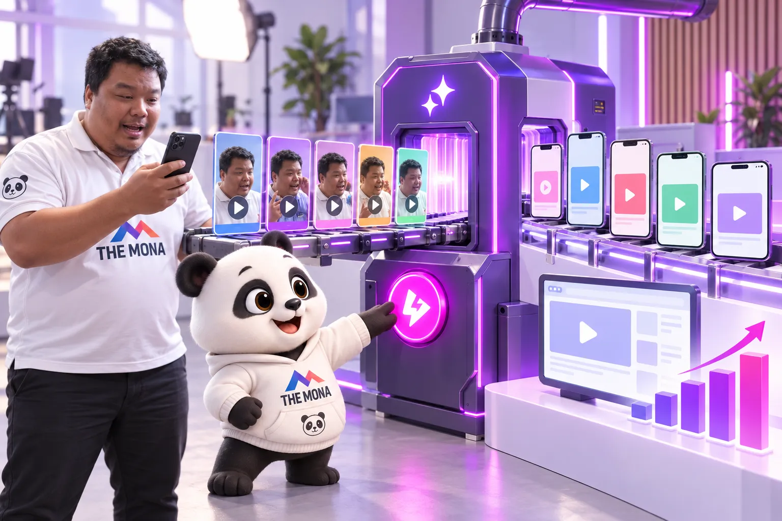 Quay xong 5 video, đường dây AI của KHA tự dựng, tự đăng nhiều kênh và đo kết quả