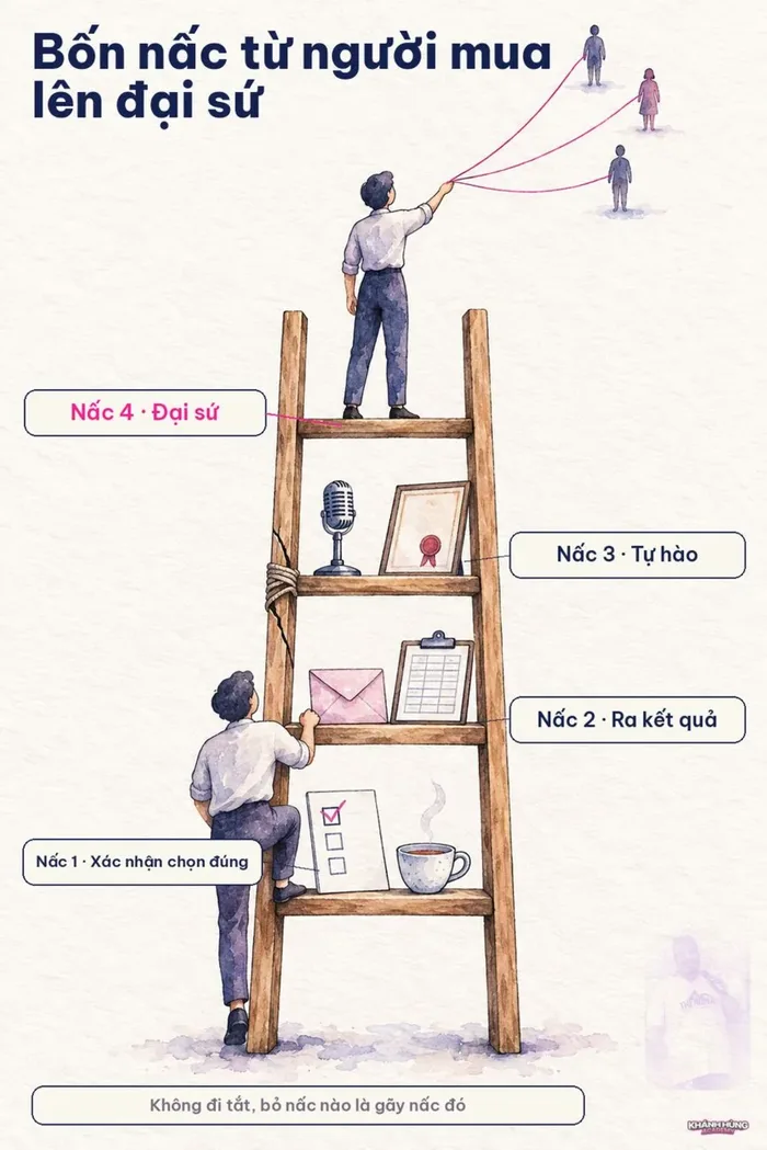 Hình minh hoạ 4 nấc Thang Đại Sứ trong ebook
