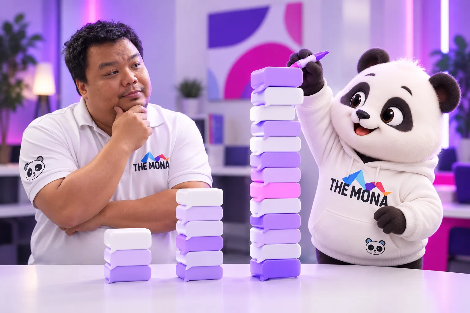 Gấu đếm số tin nhắn tăng dần qua ba ngày 12, 13 và 14 tháng 10