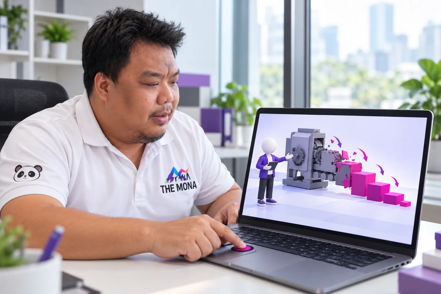 Giả sử bạn là giảng viên kế toán, máy vẽ hình khấu hao hao mòn từng nấc khi bạn bấm chạy