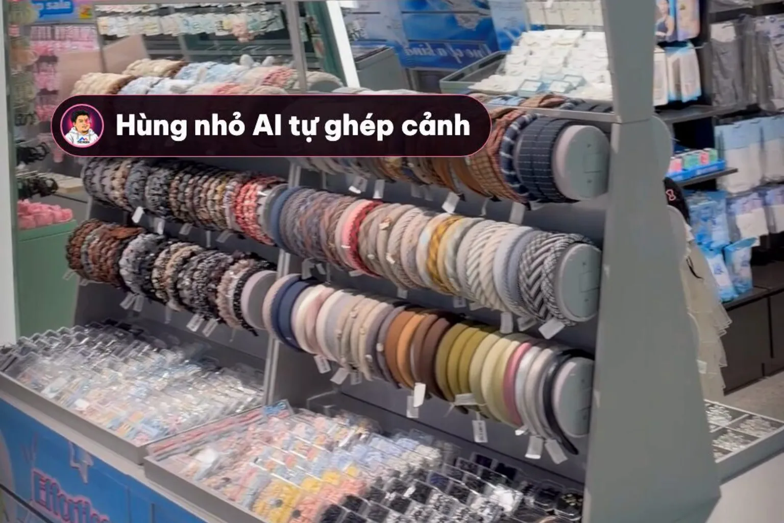 Khung hình thật: đoạn vlog dạo trung tâm thương mại do Hùng nhỏ AI tự ghép cảnh