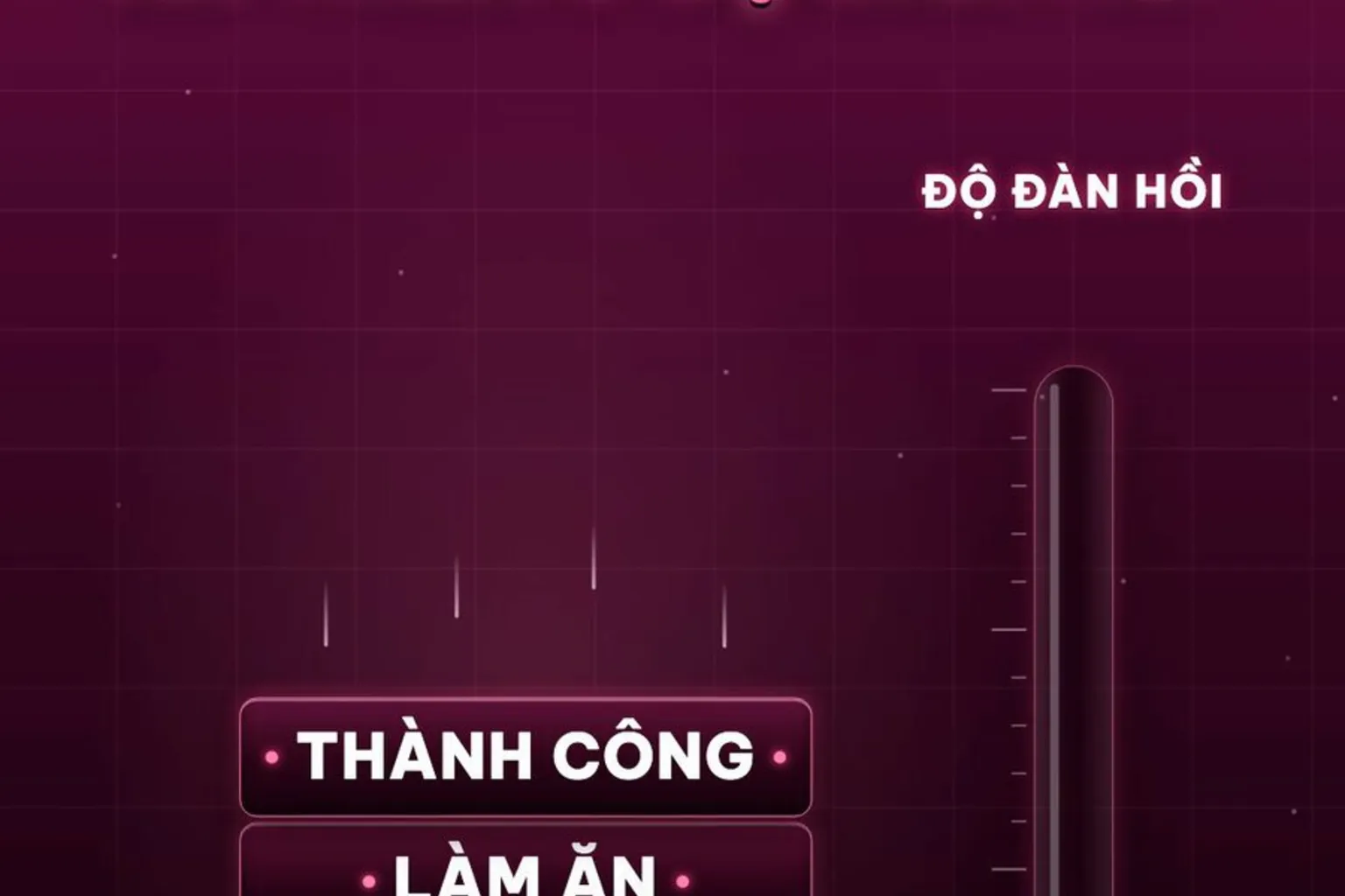 Khung hình thật: lò xo bị nén cạnh thước đo độ đàn hồi, muốn làm ăn thành công ăn thua ở độ đàn hồi