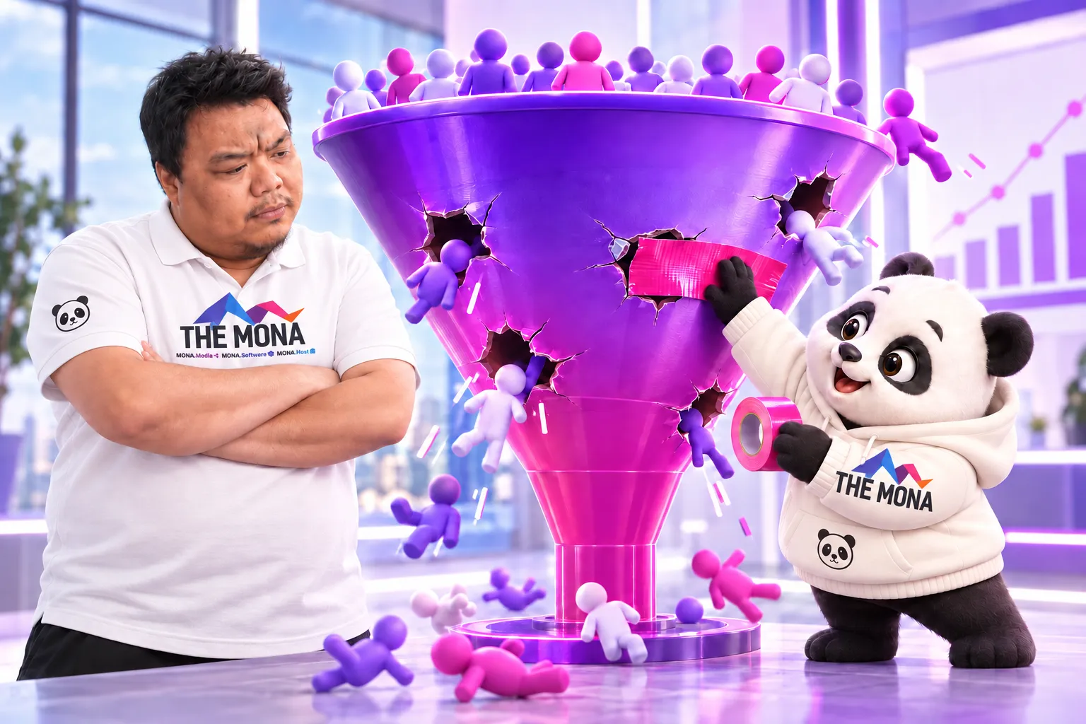 Marketing funnel bị thủng không ra lead