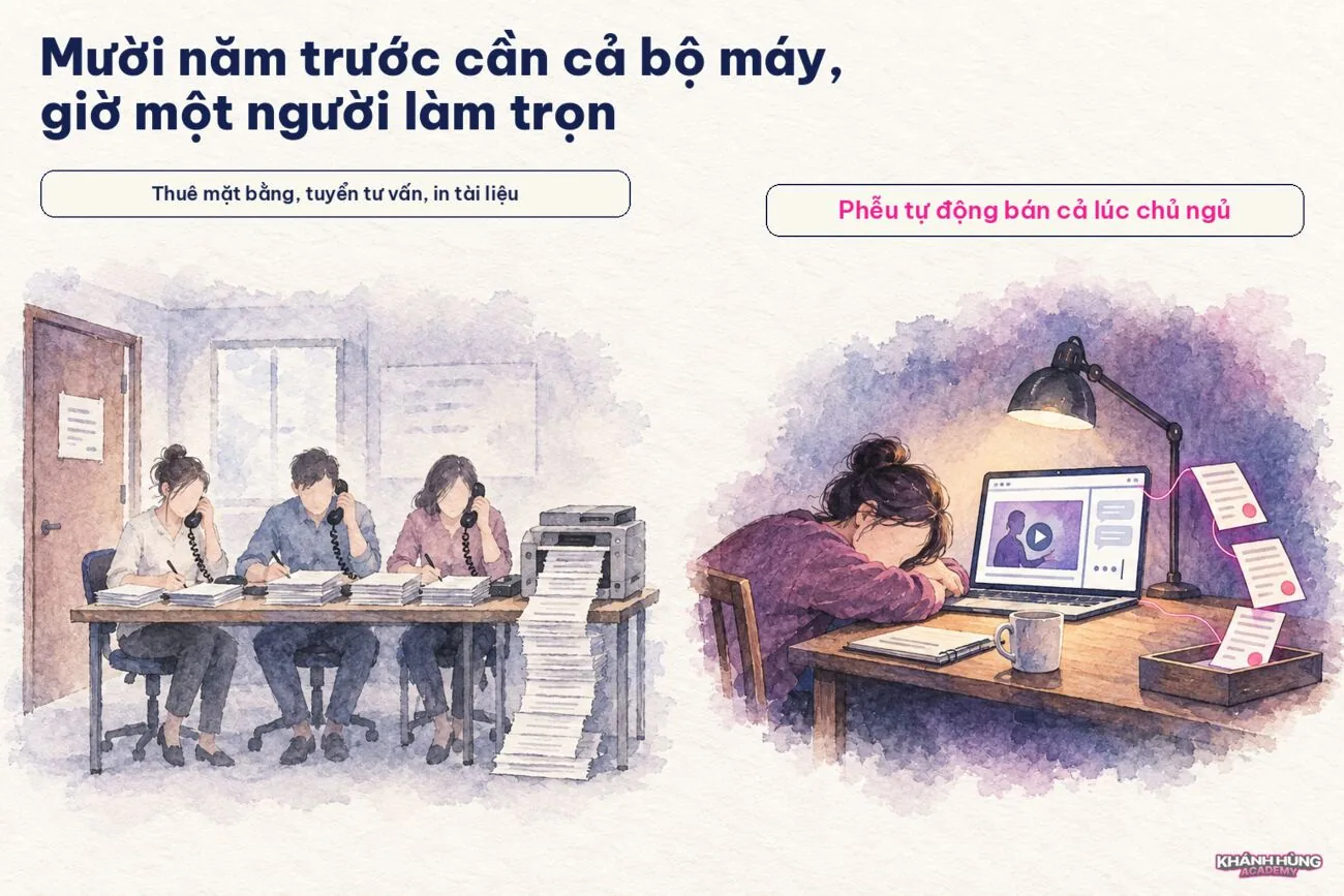 Một người làm trọn việc của cả bộ máy nhờ công nghệ
