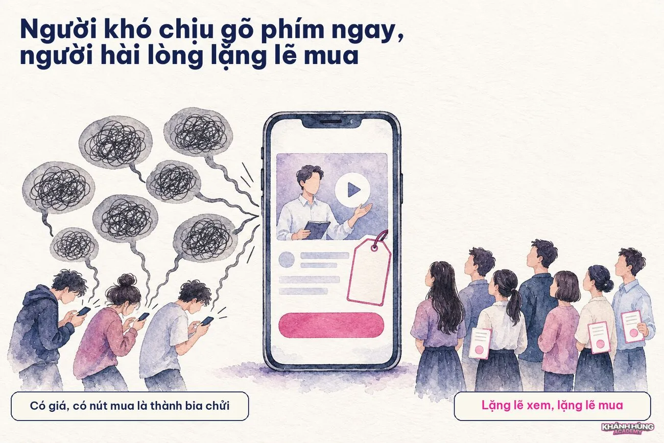 Người khó chịu hay bình luận, người hài lòng lặng lẽ mua