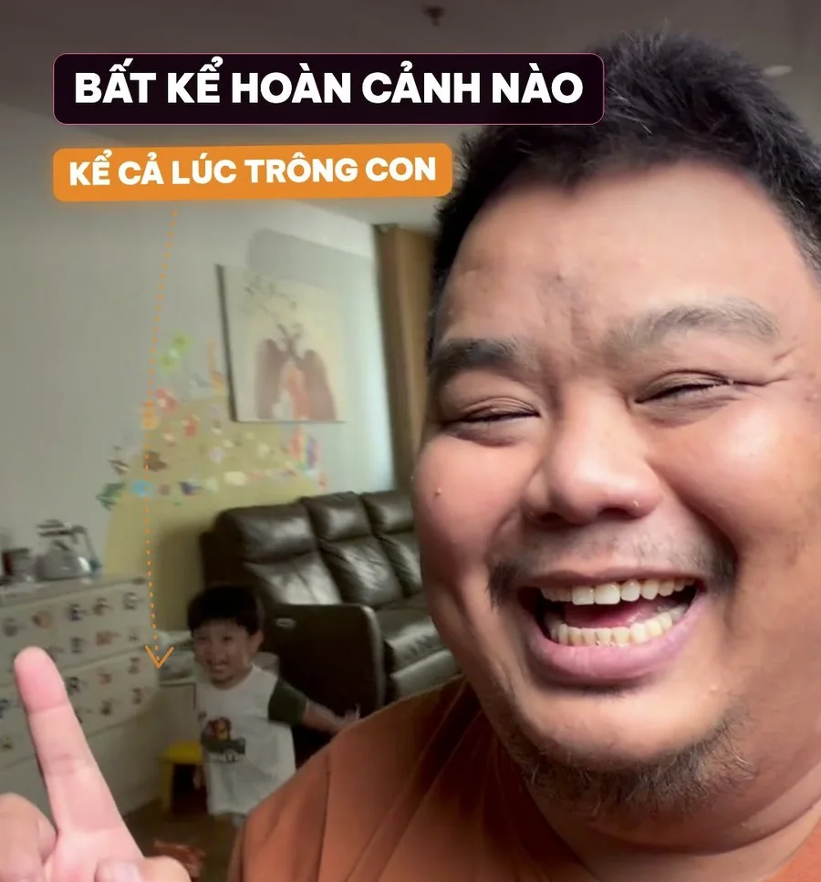 Quay video bất kể hoàn cảnh nào, kể cả lúc trông con