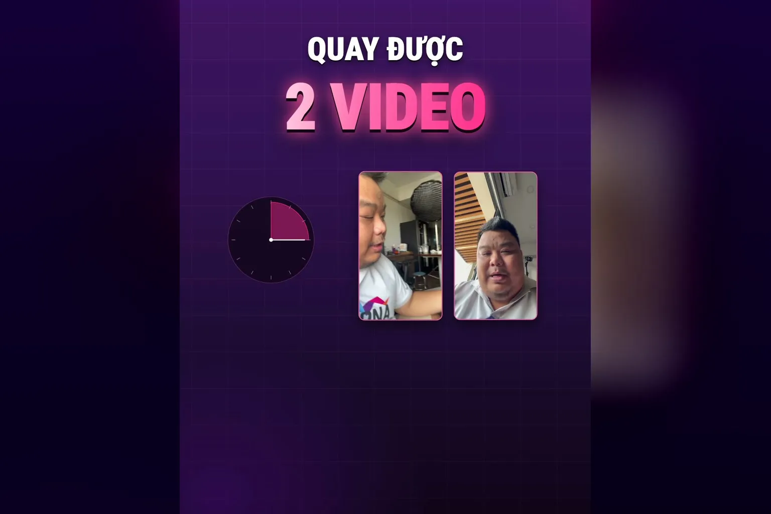 Quay được 2 video buổi sáng: đồng hồ 15 phút và 2 khung hình Hùng vừa quay