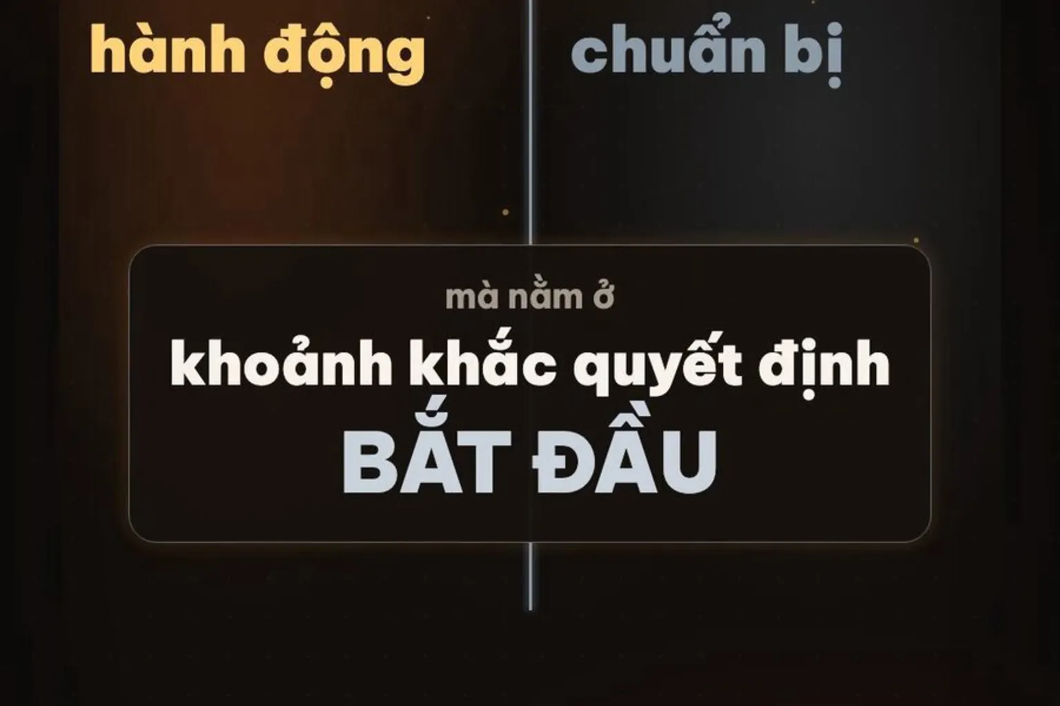 Khung hình thật: ranh giới người hành động và người mãi chuẩn bị nằm ở khoảnh khắc quyết định bắt đầu