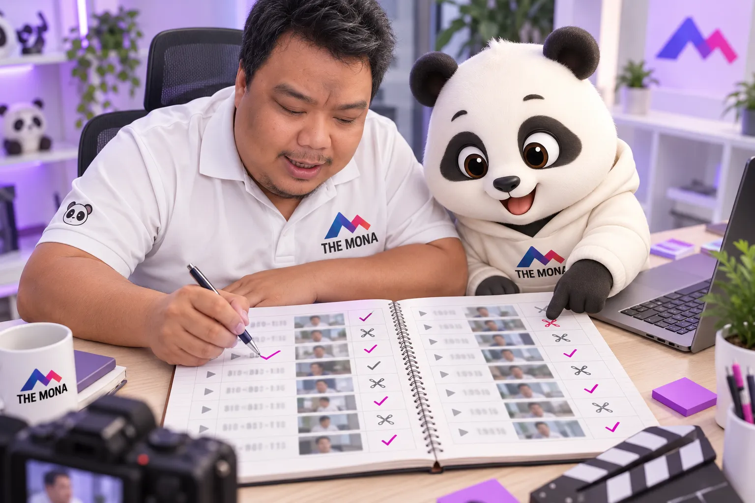 Sổ quyết định cắt hay giữ từng mốc giây khi cắt thô video