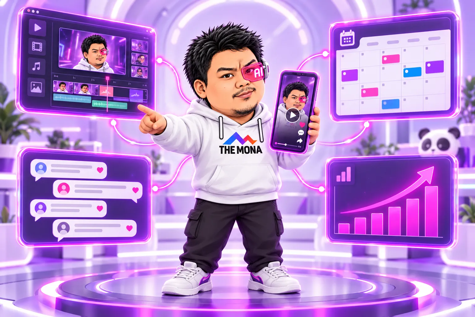 Trợ lý AI Social Branding là gì: Hùng nhỏ AI điều phối dựng, đăng, trực, đo