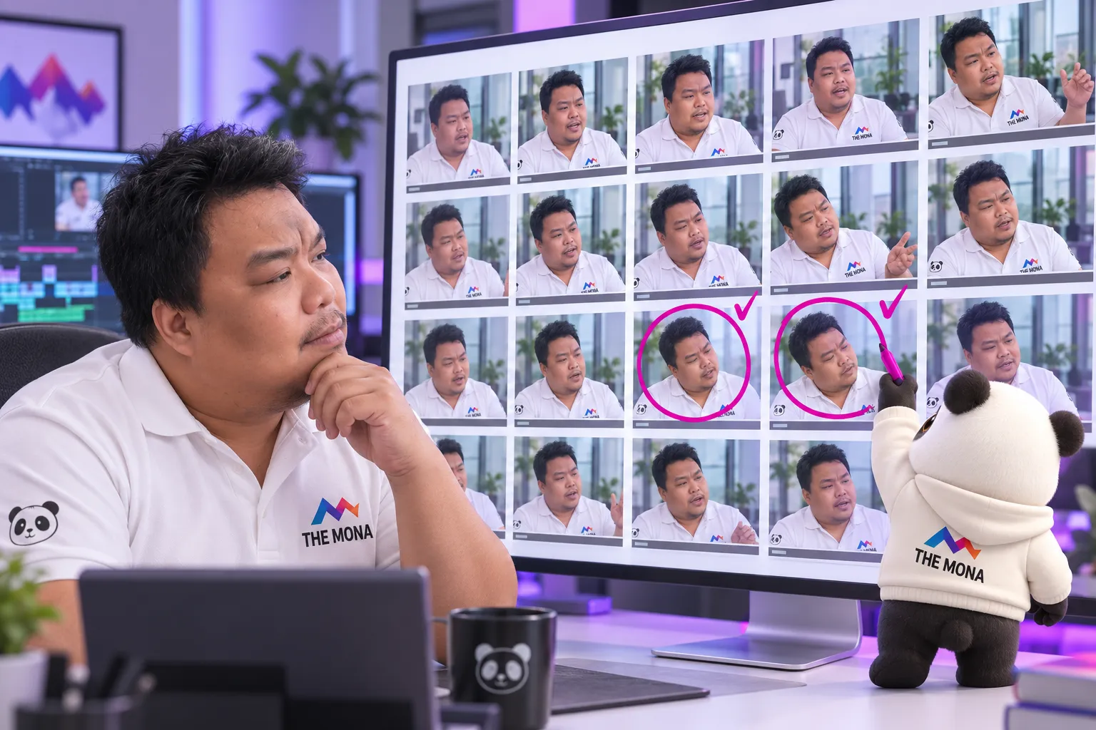 Soi hình từng khung để giữ chỗ im lặng nhấn nhá khi cắt thô