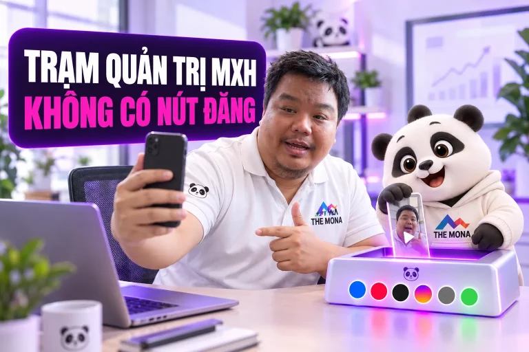 Trạm quản trị mạng xã hội tự động: quay 2 phút, AI tự đăng