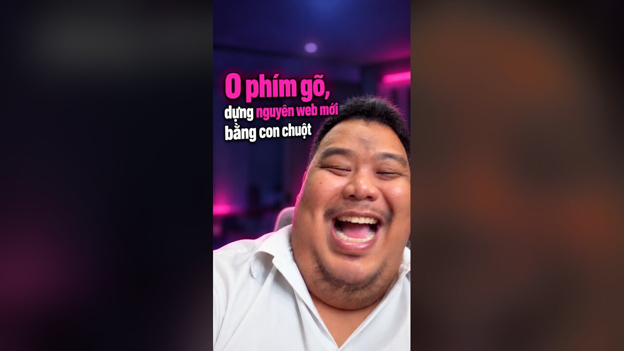 Bìa video: 0 phím gõ: dựng web mới KHA + cả mớ AI chỉ bằng con chuột